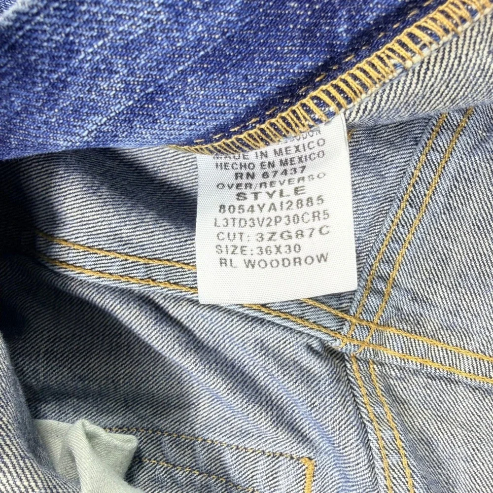 Vintage Polo Ralph Lauren Jeans Woodrow‎ Mens 36x30 Relaxed Straight Y2K Baggy